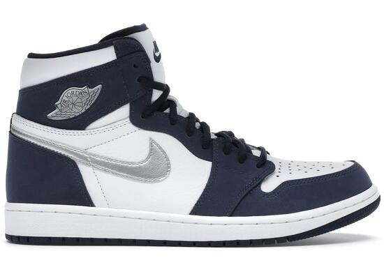 Scarpe - basket - high-top - air jordan 1 - bianco/argento
