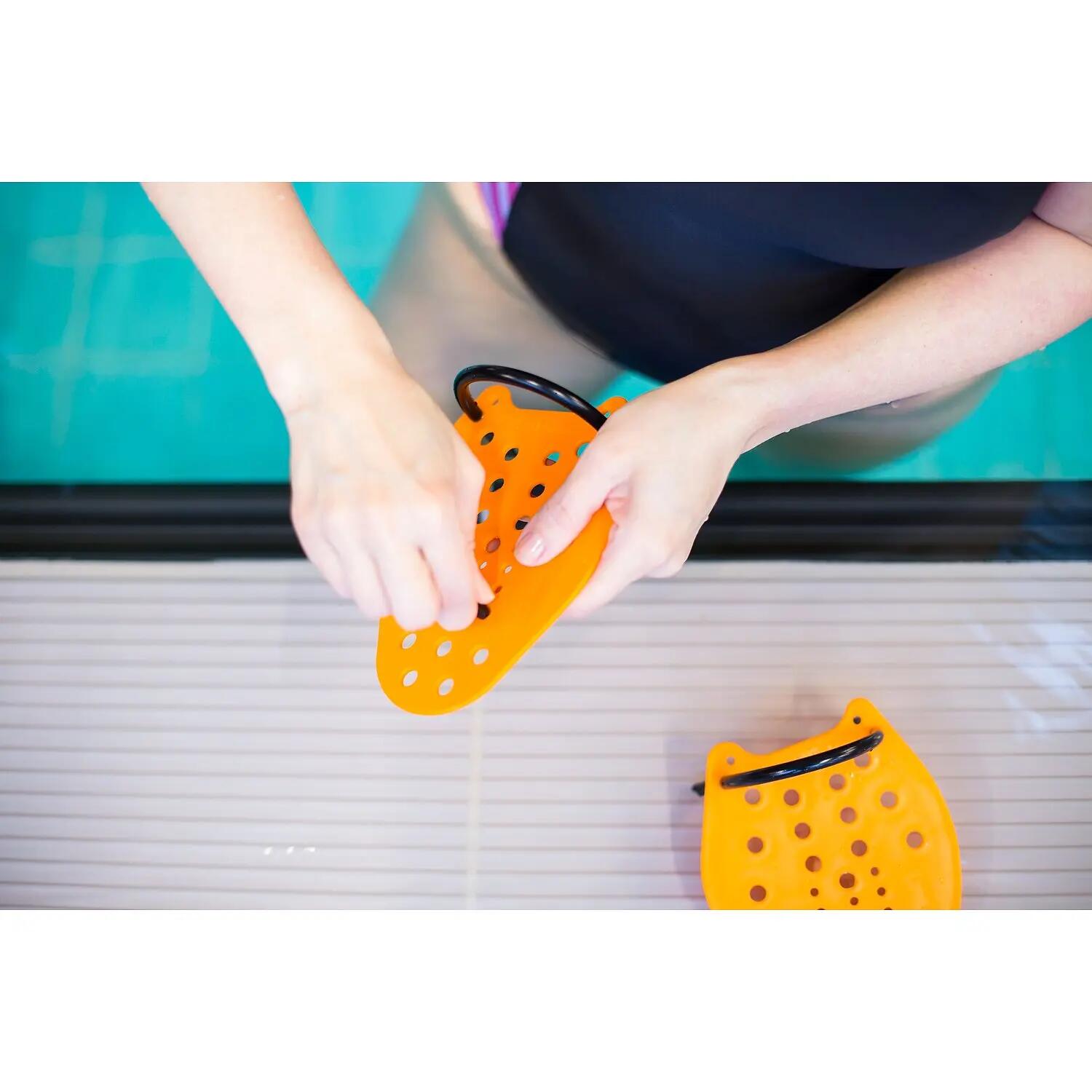 Schwimmpaddles Swim-Power Größe XS, 17x13 cm, Orange Schwimmen Unisex Orange 4/6