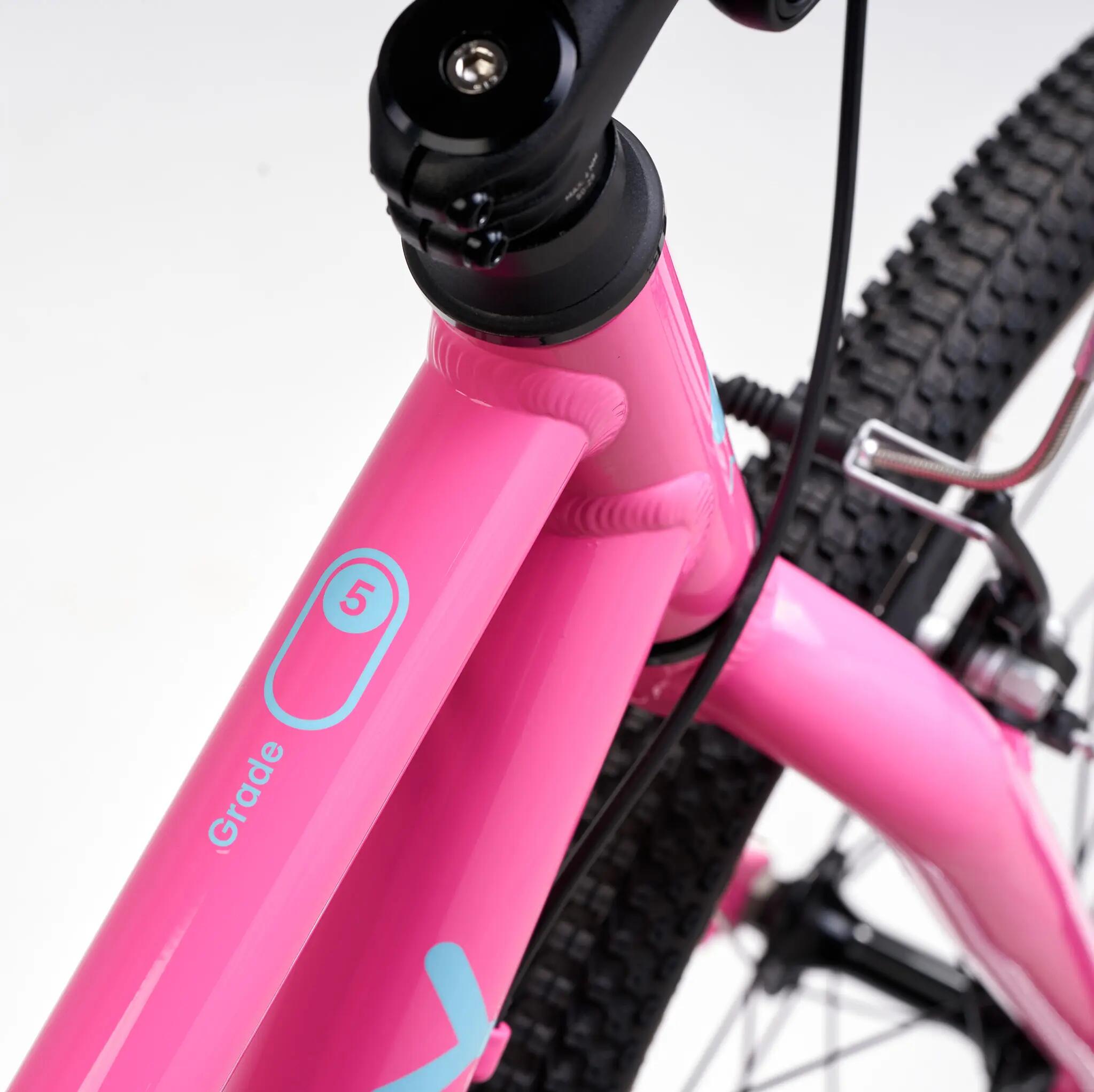 Velo  Fahrrad 24-Zoll  Grade 5 - pink 3/4