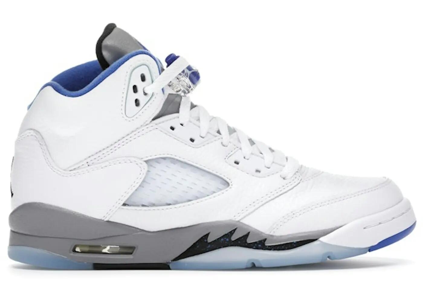 Chaussures - basket - enfants - rétro cuir, splatter - aj5 - blanc 2/3