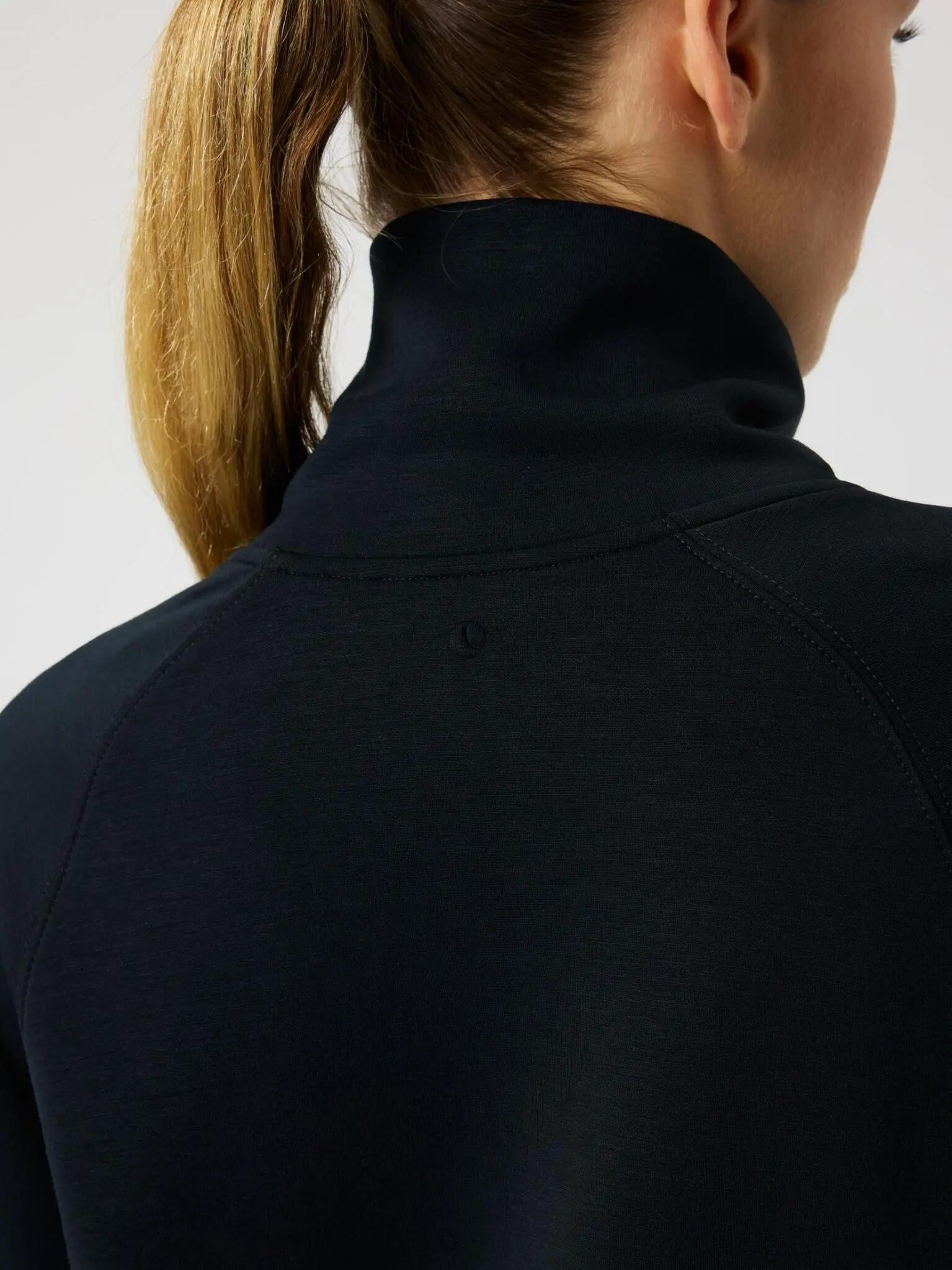 bjorn_borg STUDIO SOFT HALFZIP SWEATSHIRT Donna — Black Beauty 4/5