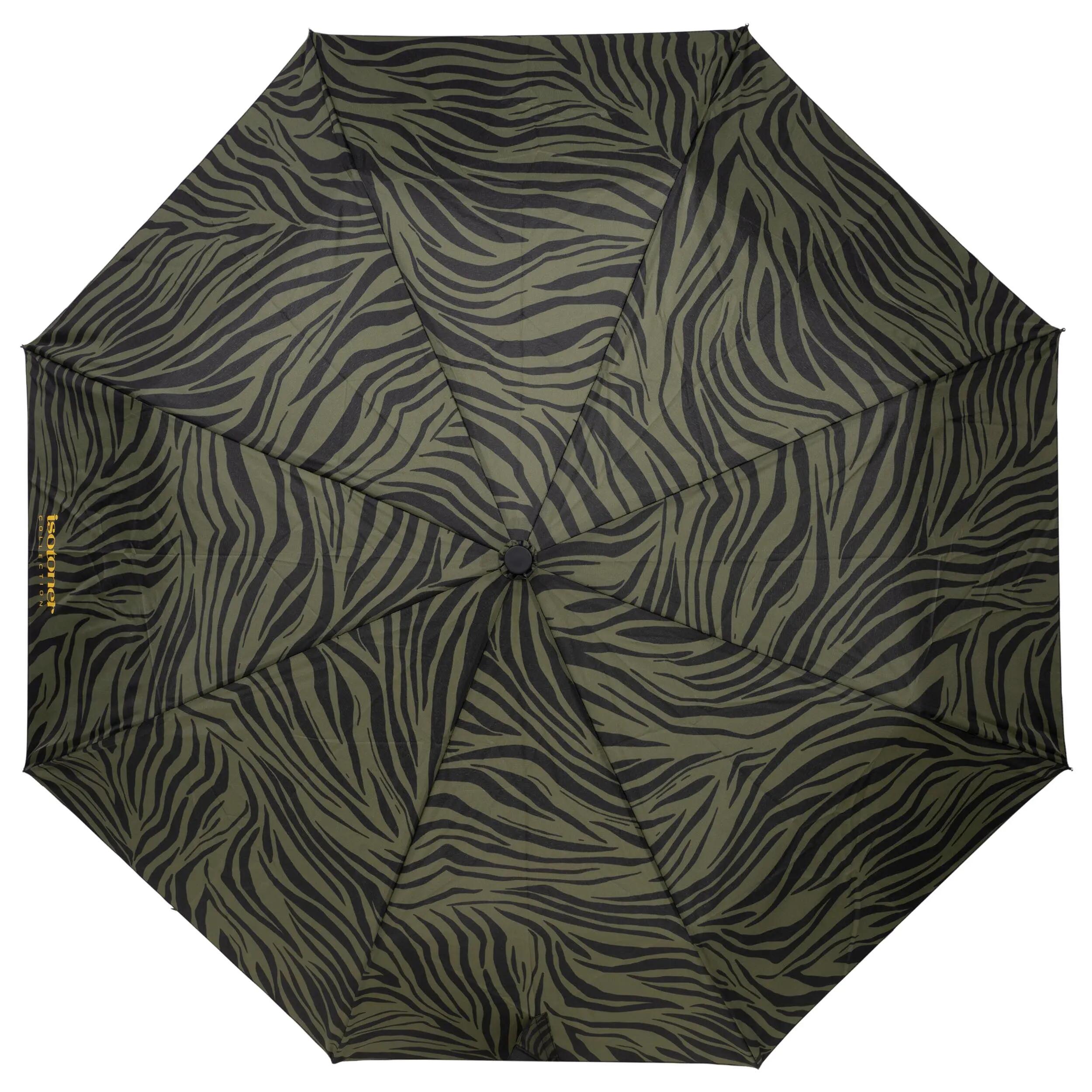 Zebraprint-paraplu in de aanbieding, kaki 3/5