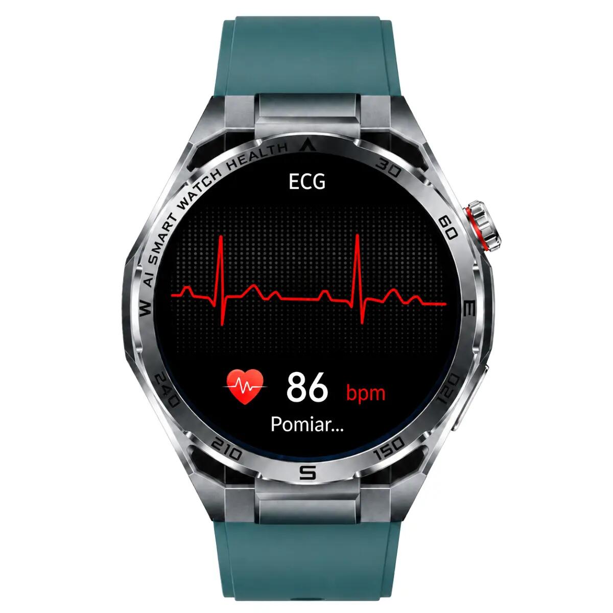 Relógio Smartwatch desportivo verde WM18 5/6