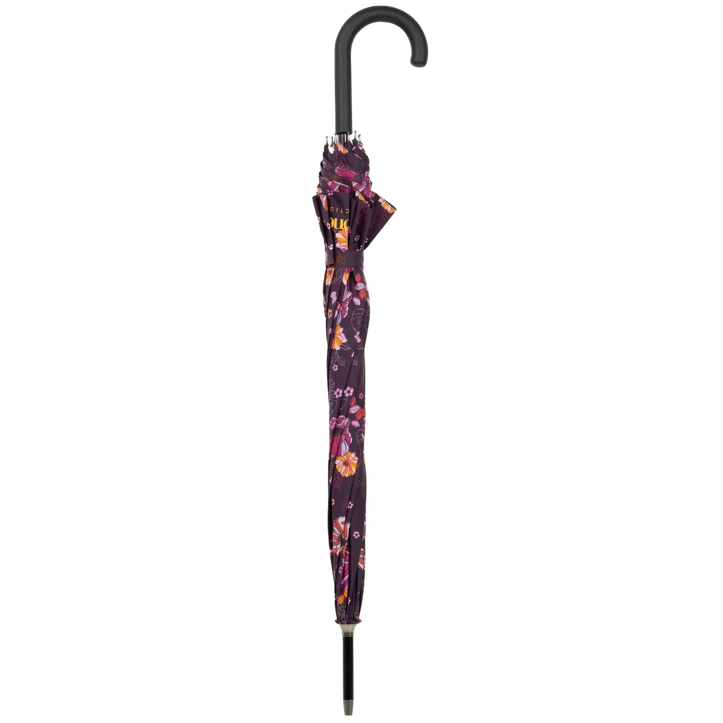 Paraplubak Auto Bloemen Aubergine 4/5