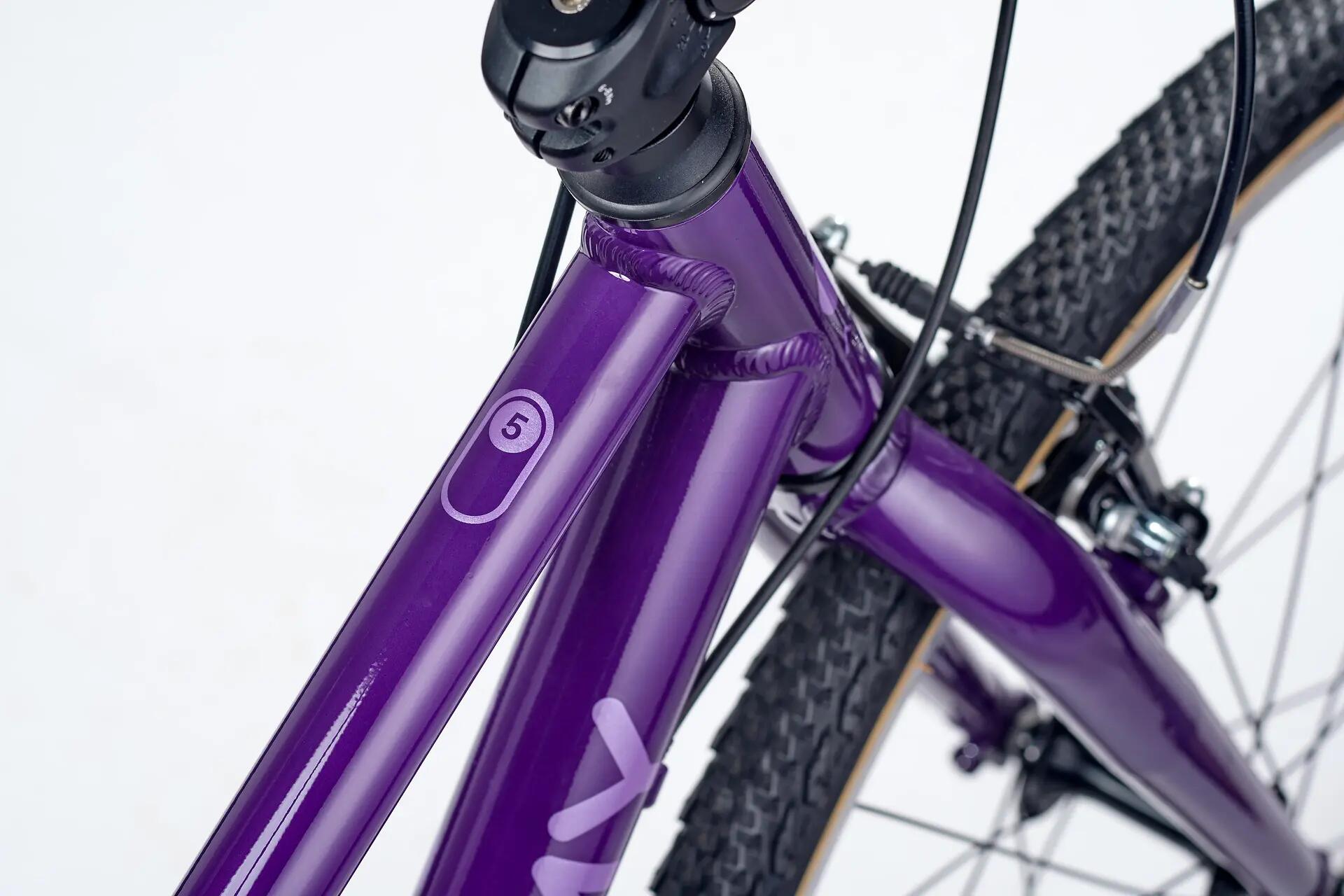 Velo  Fahrrad 24-Zoll  Grade 5 - violett 2/4
