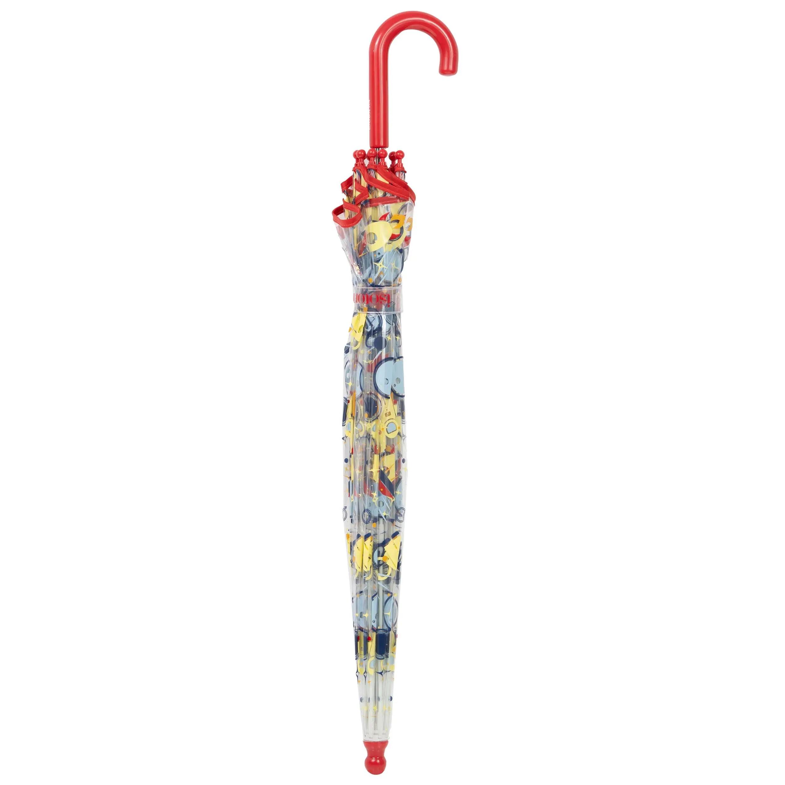 Transparante PVC paraplu/Cosmonaute voor kinderen 5/5