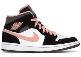 Frauen - Sportwalking - Mid-Leder Schuhe - Jordan 1 - Peach 3/3