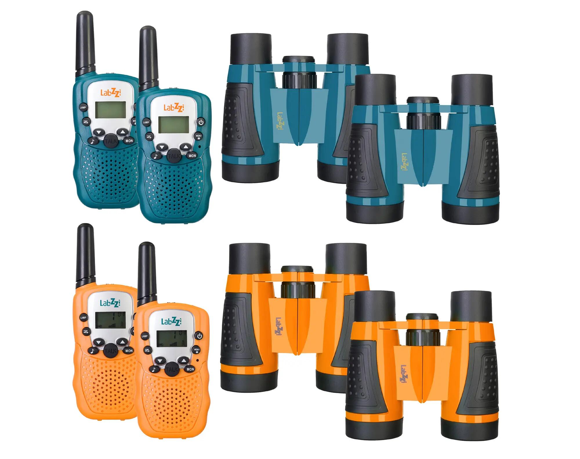 Set walkie-talkie y binoculares para exterior - 12x30 - Levenhuk LabZZ WTT10 2/6