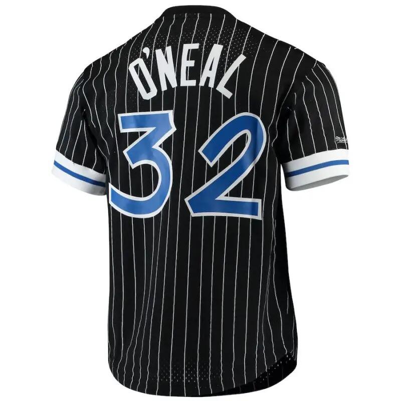 T-Shirt NBA Shaquille O'neal Orlando Magic Mitchell & Ness Mesh Noir 2/3