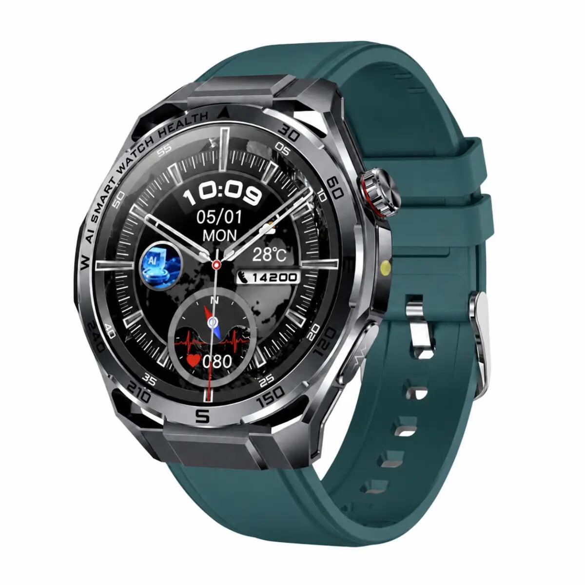 Relógio Smartwatch desportivo verde WM18 2/6