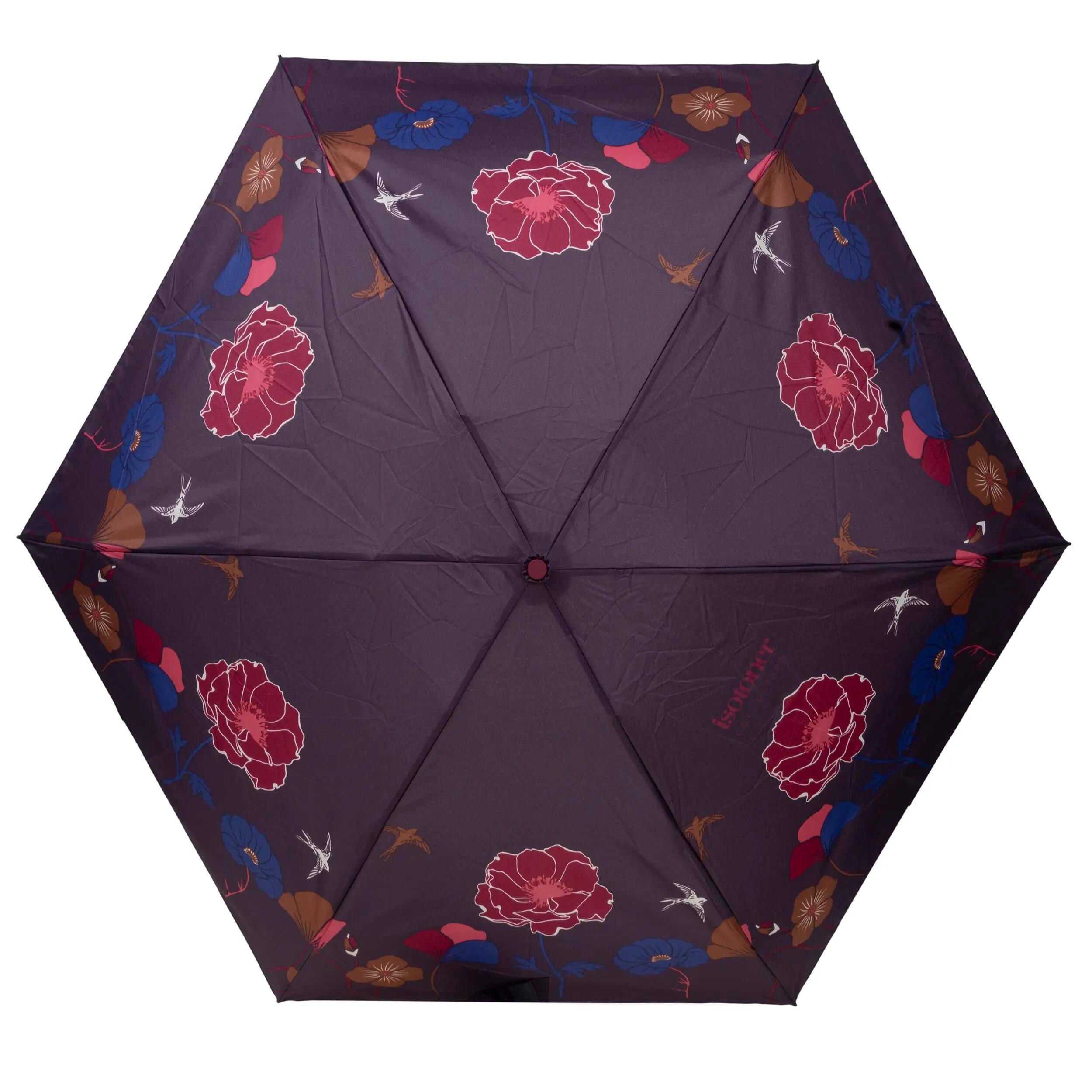 Mini Slim-paraplu met blauwe rand 3/5