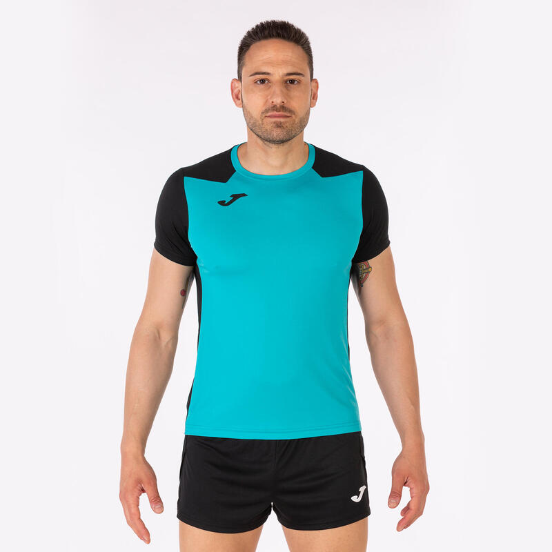 Maillot manches courtes Garçon Joma Record ii turquoise noir