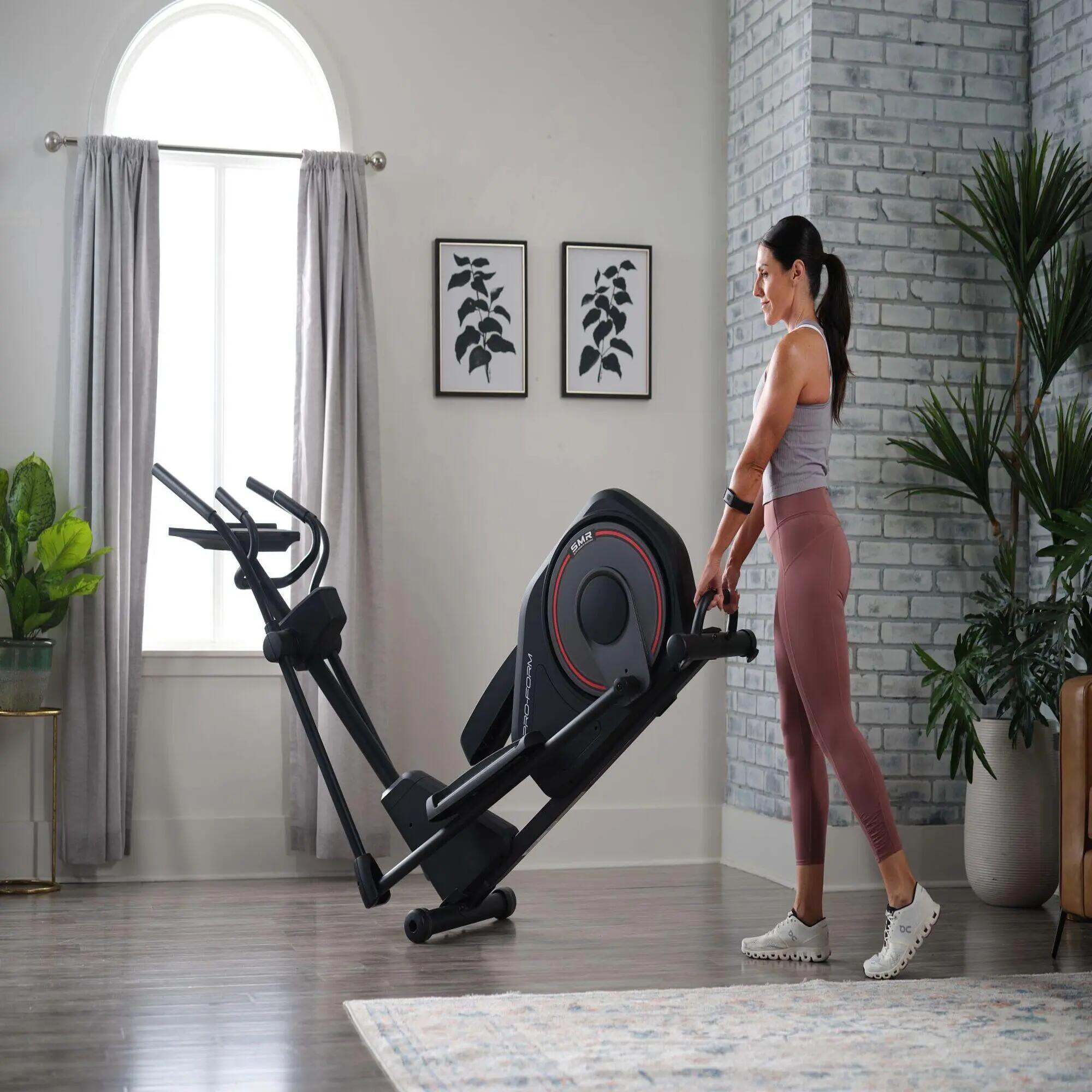 Seconde vie Vélo elliptique d’intérieur connecté Sport Elliptical, noir 2/5