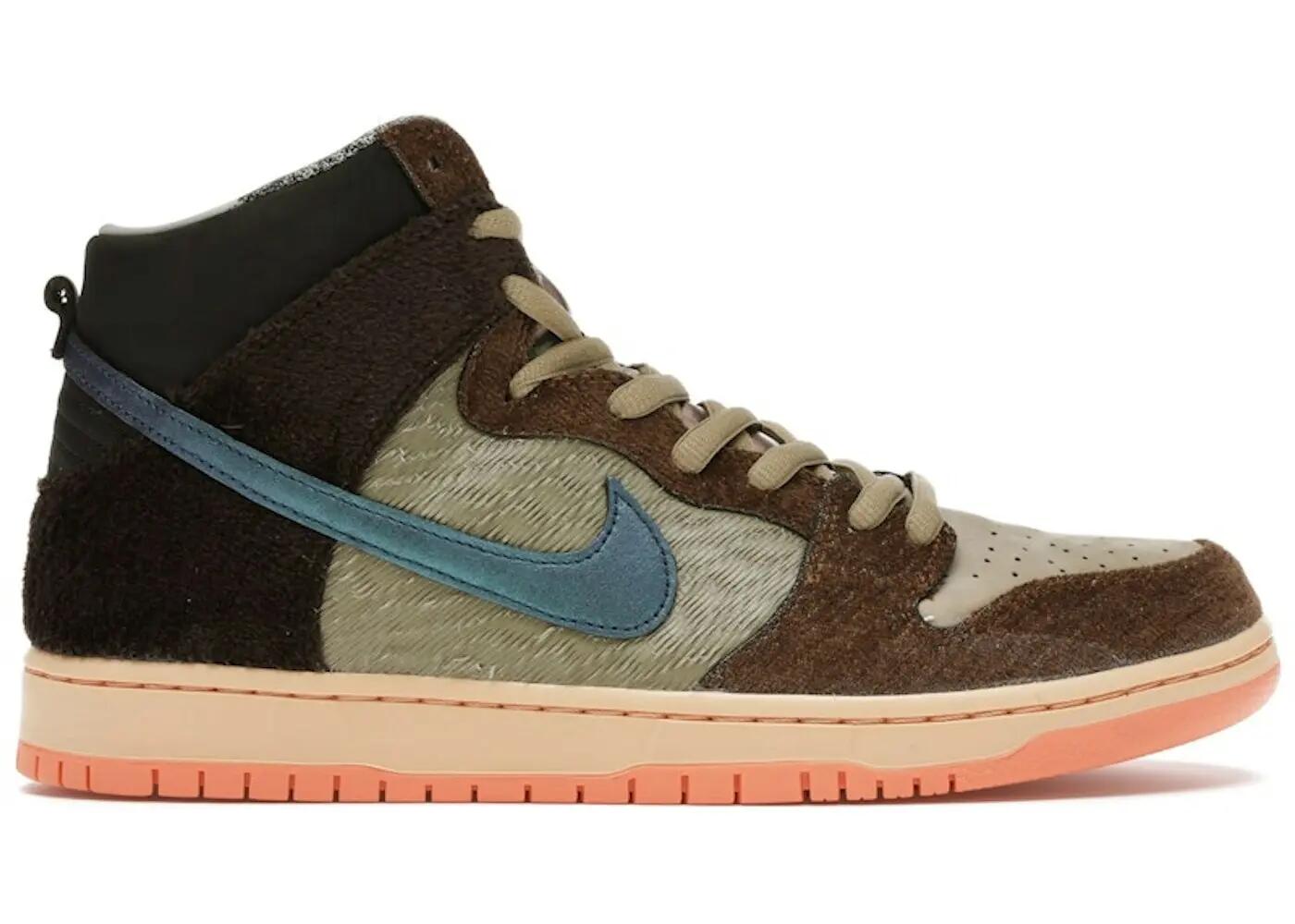 Schuhe - Skate - Unisex - SB Dunk High Concepts Turdunken - Braun/blau-orange 3/3