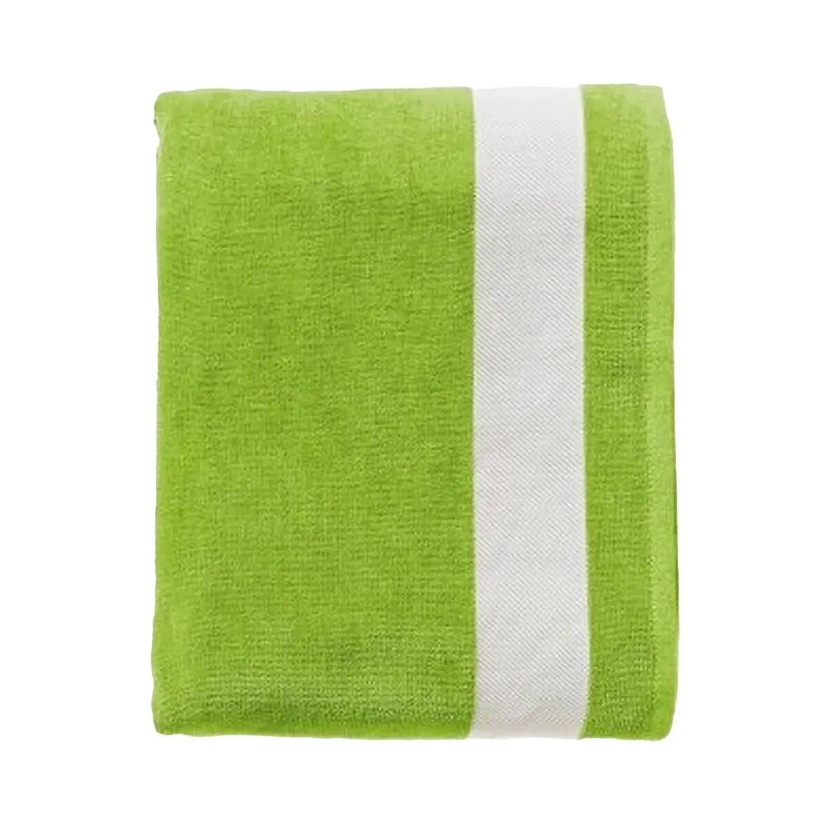 Toalha SOL'S Lagoon 100% algodão 400 g/m² lima/branca 3/6