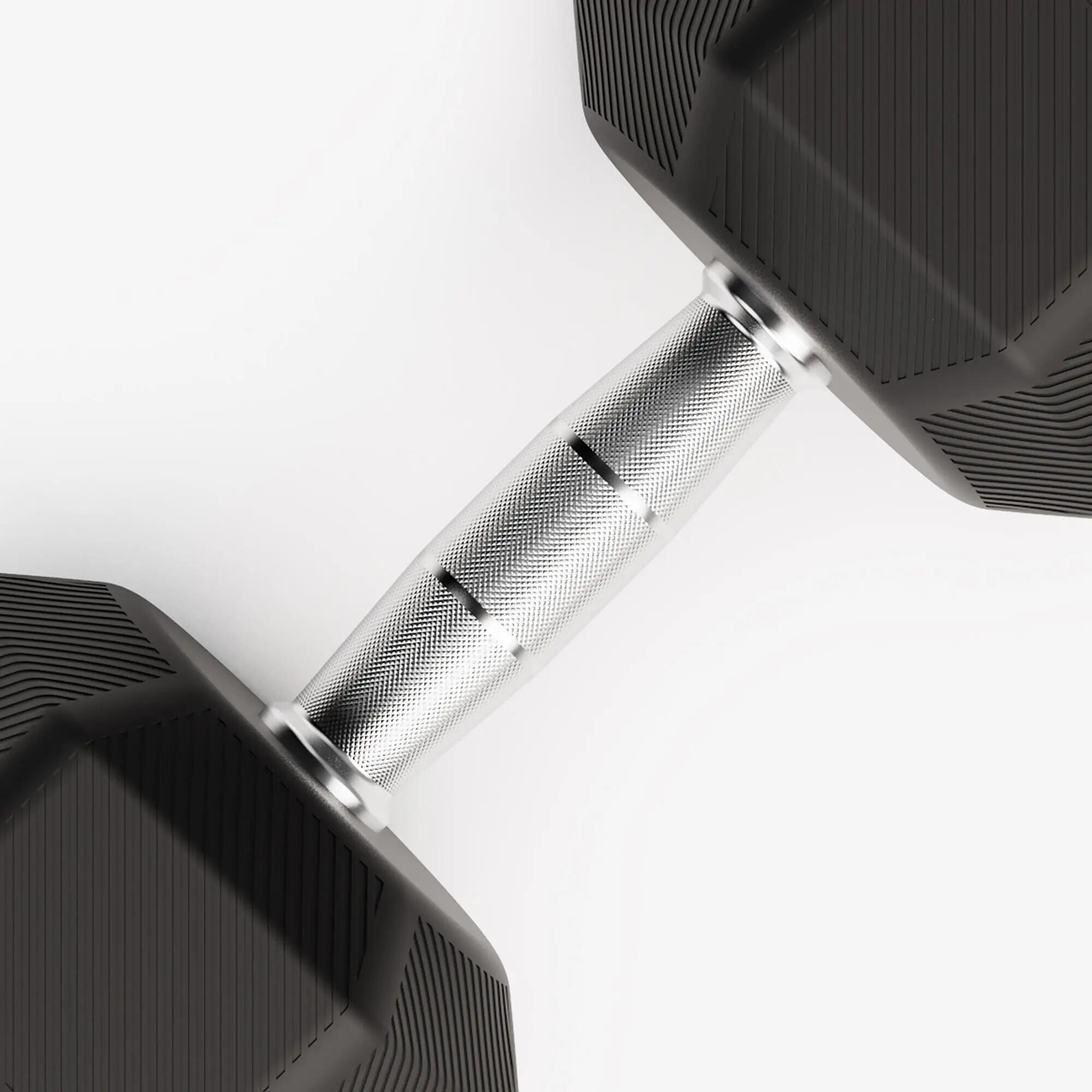 Tweedehands Halter voor crosstraining en krachttraining Hex dumbbell 20 kg zwart 3/5