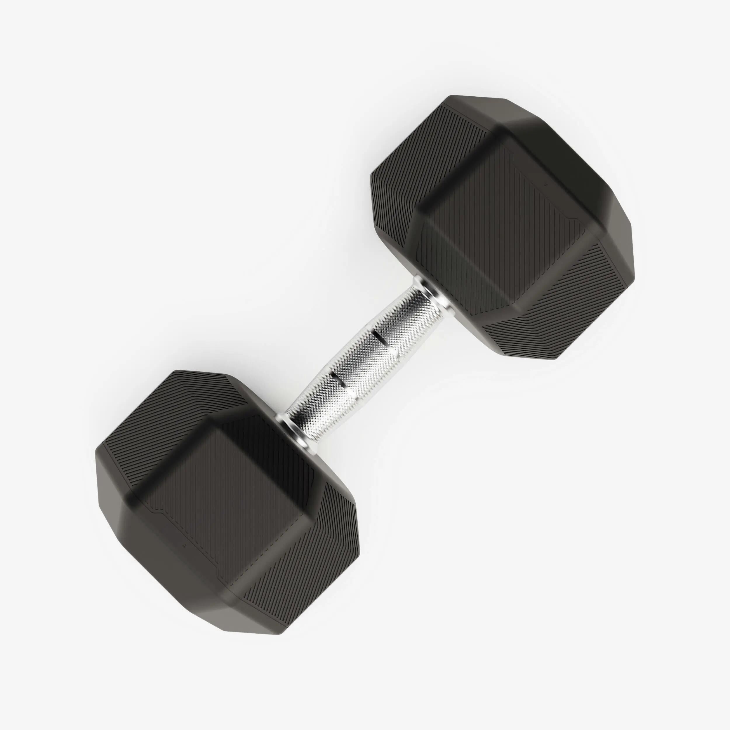 Tweedehands Halter voor crosstraining en krachttraining Hex dumbbell 20 kg zwart 2/5