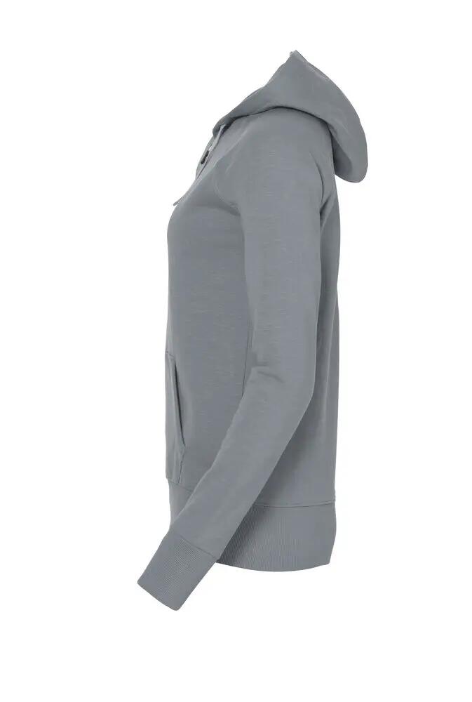 clique Loris Women giacca con cappuccio e zip intera grigio 3/4