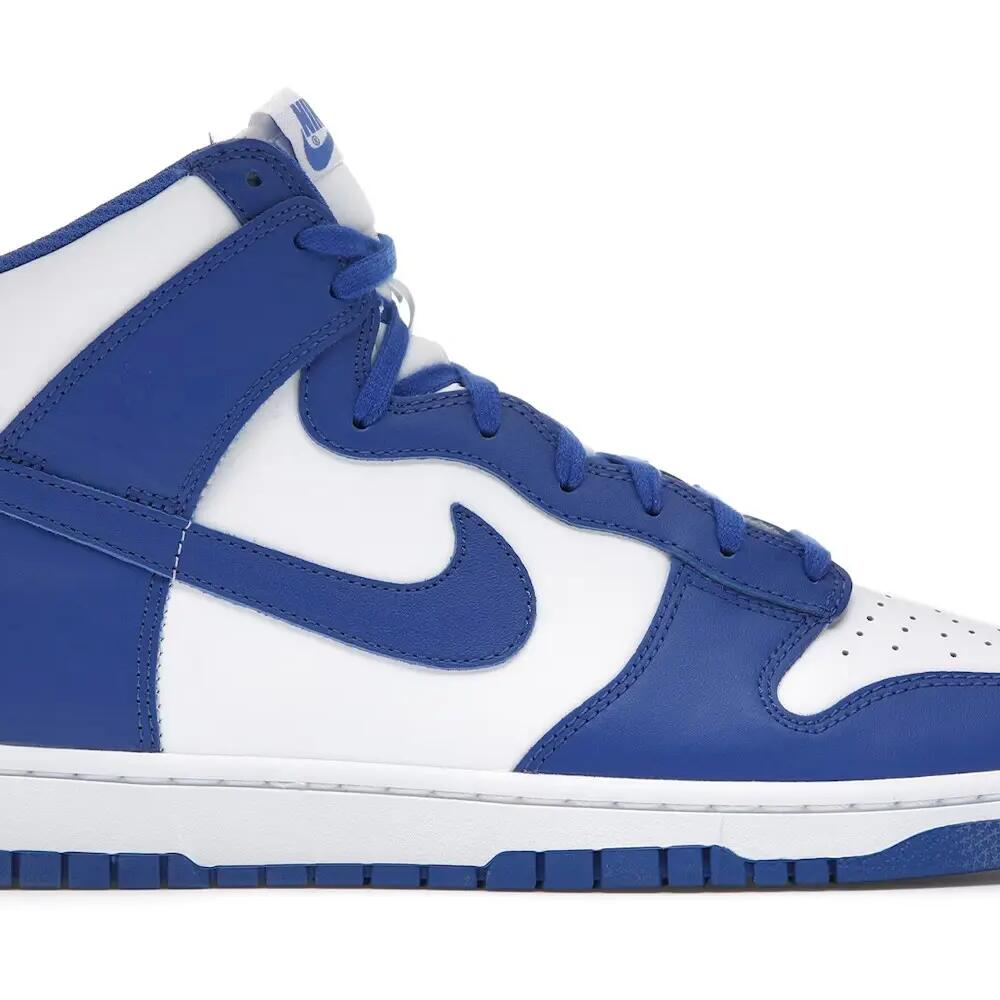 Men - Basketball - Shoes - High-top - Dunk High - White/Game Royal.