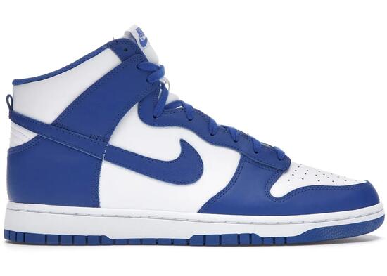 Chaussures - Basketball - Unisexe - Dunk High - Blanc/Game Royal