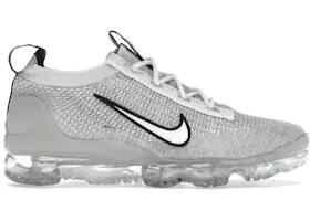 Nike Air VaporMax 2021 FK White Black Metallic Silver 3/3