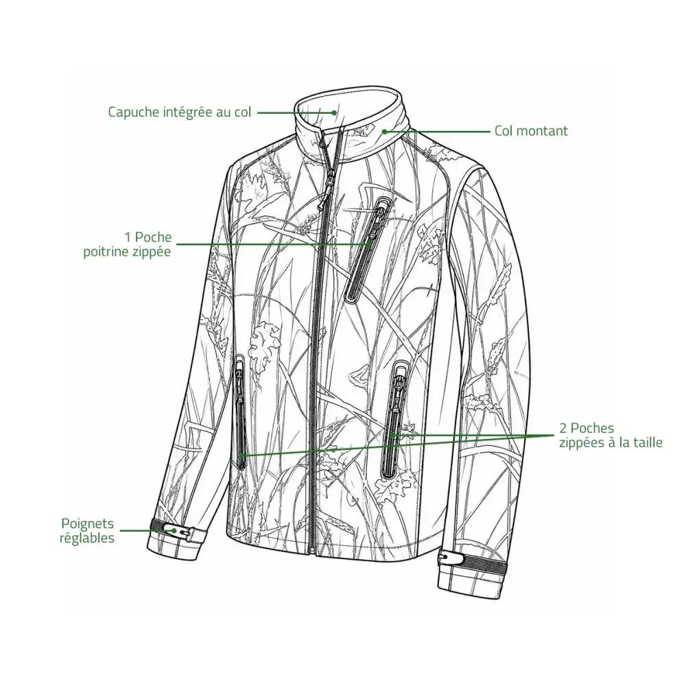 Casaco Softshell PERCUSSION 3/5