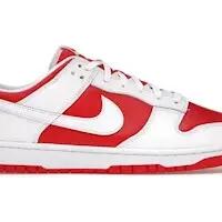 Basketball shoes - Dunk Low Championship - White/University Red