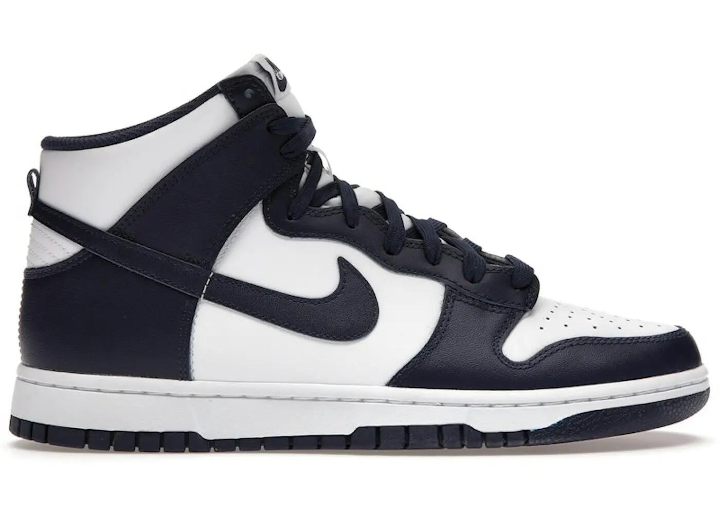 Chaussures - unisexe - hautes - dunk high - midnight/white 2/3