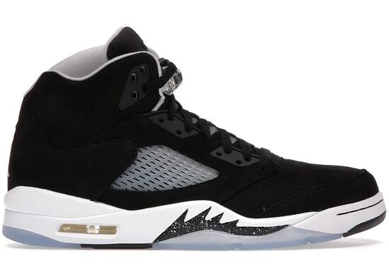 Zapatillas baloncesto - Air Jordan 5 Moonlight - Negro/Gris/Blanco