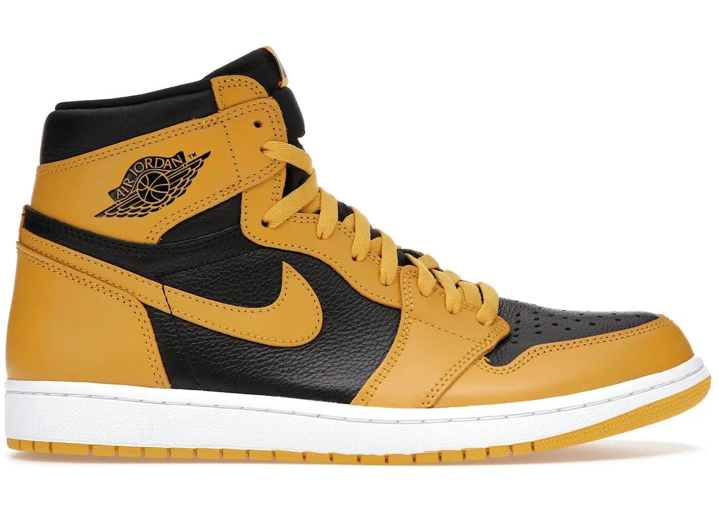 Chaussures - basket - unisexe - air jordan 1 - pollen/black-white 2/4