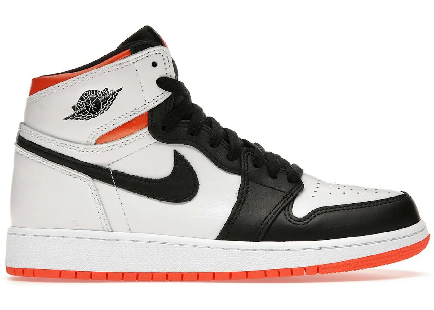 Kinder - Basketball - Schuhe - High - Jordan 1 - Weiß/Orange 2/3