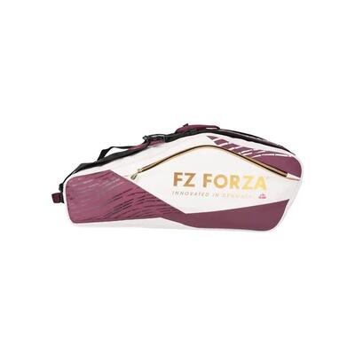 Tas - badminton - unisex - tour line x12 - schoenenvak - wit/rood