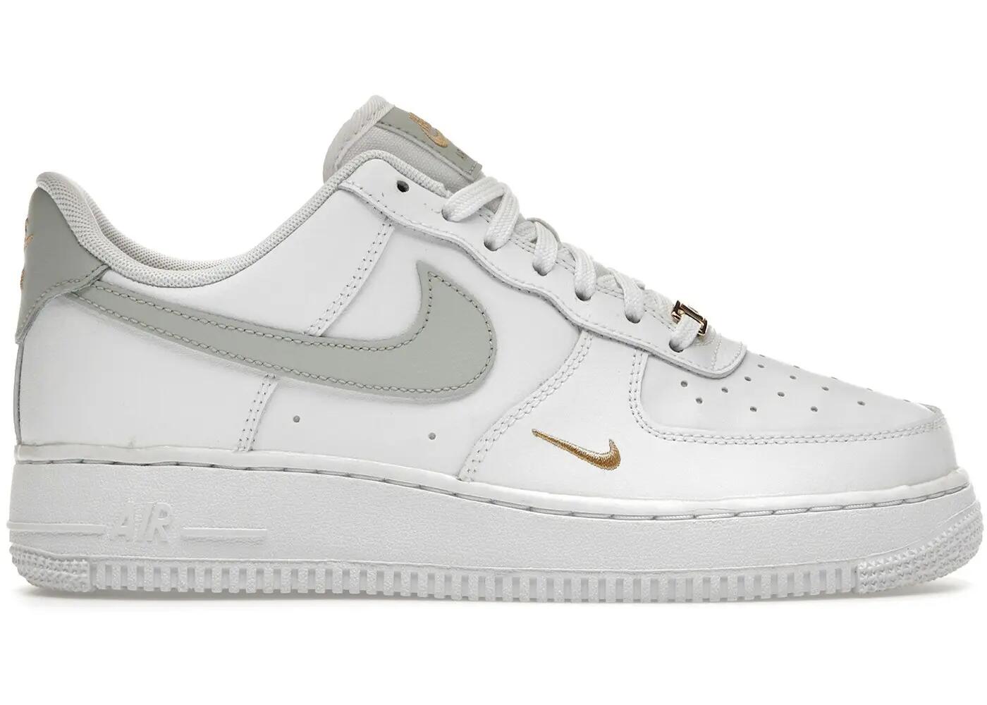 scarpe - sport walking - donna - Air Force 1 - bianco/grigio/oro 2/3