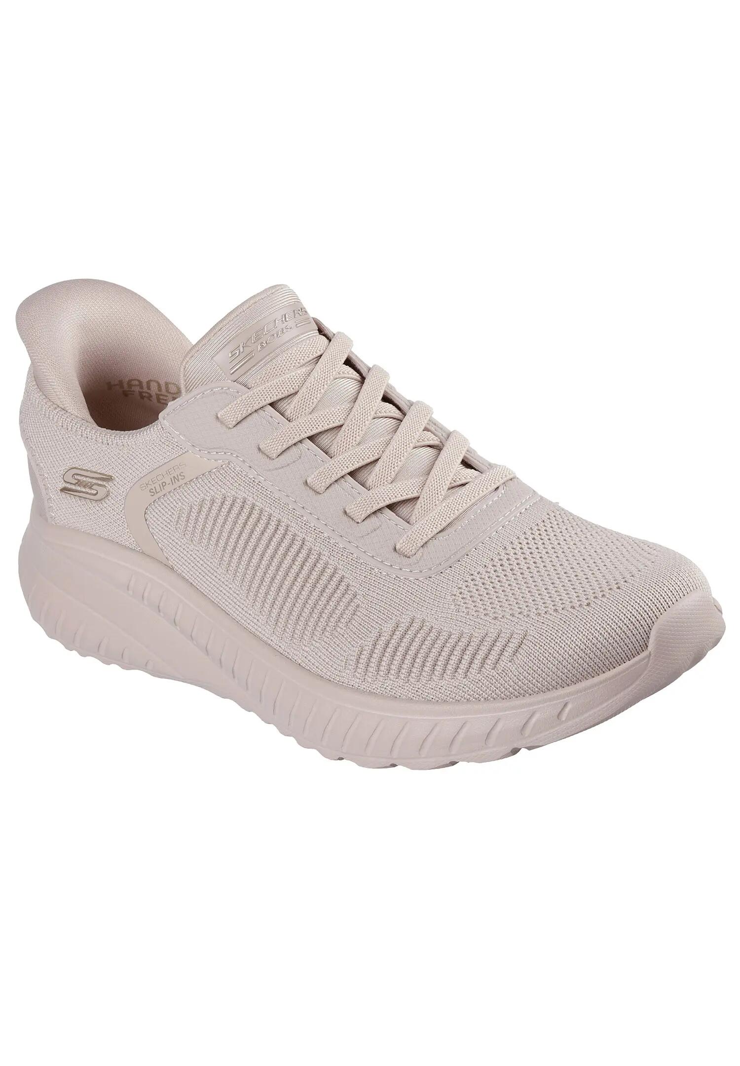 Zapatillas Mujer Skechers Bobs Squad Chaos Beige 4/7