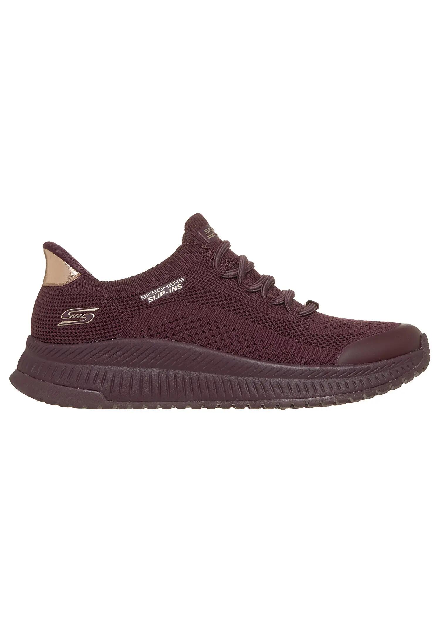Zapatillas Dames Skechers Bobs Squad 4 - Dire Step Bordeaux 4/5
