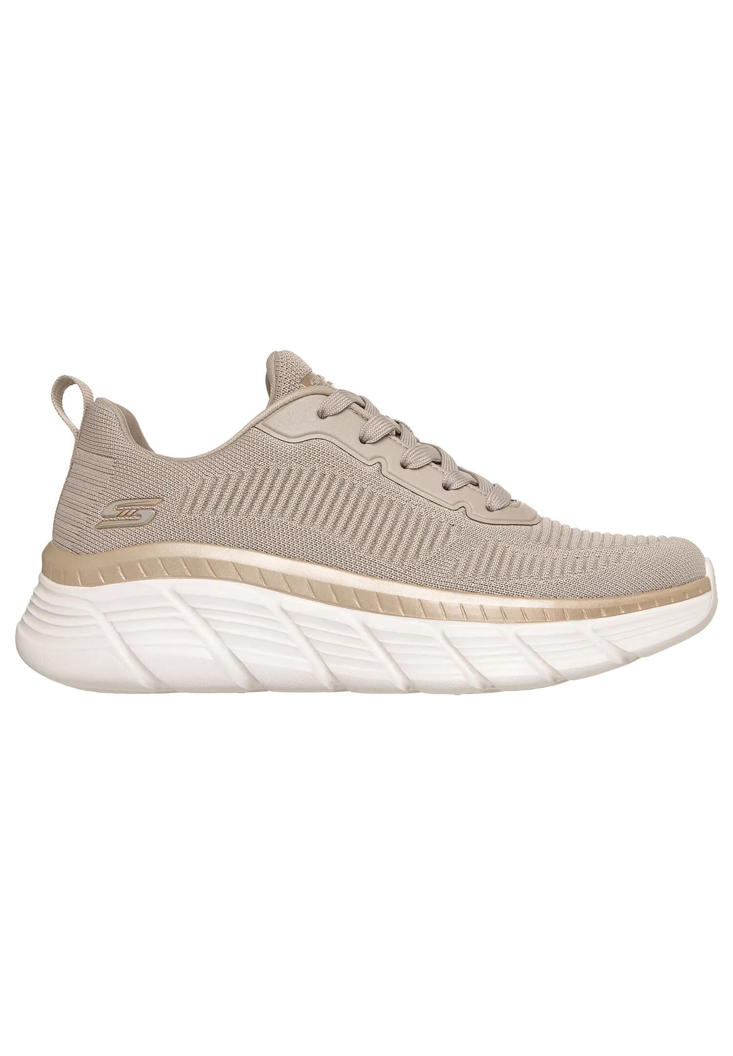 Scarpe da ginnastica Skechers Bobs B Flex Hi Flying Hi, Beige, Donne 4/5