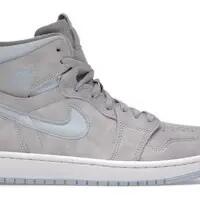 Jordan 1 High Zoom Air CMFT Grey Fog - Women's High-top Suede Shoes