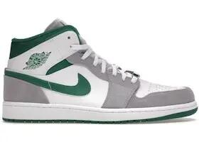 Zapatillas - lifestyle - air jordan 1 mid se - blanco/gris/verde