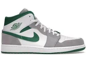 Zapatillas - lifestyle - air jordan 1 mid se - blanco/gris/verde 2/4
