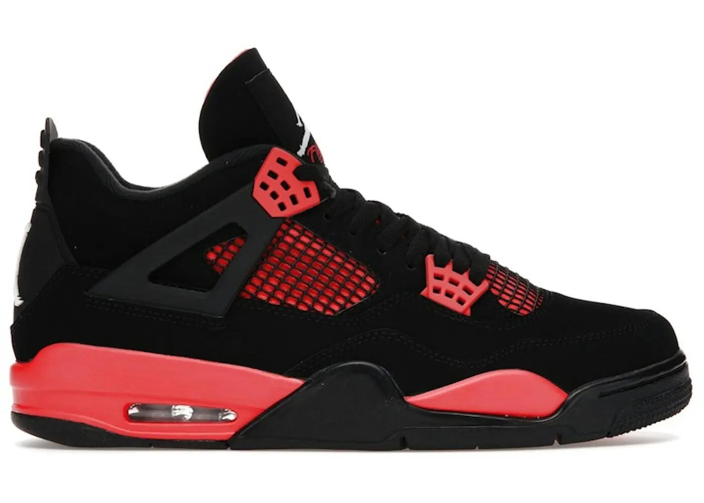 Calzado - baloncesto - Air Jordan 4 Retro - negro/rojo/blanco 2/4