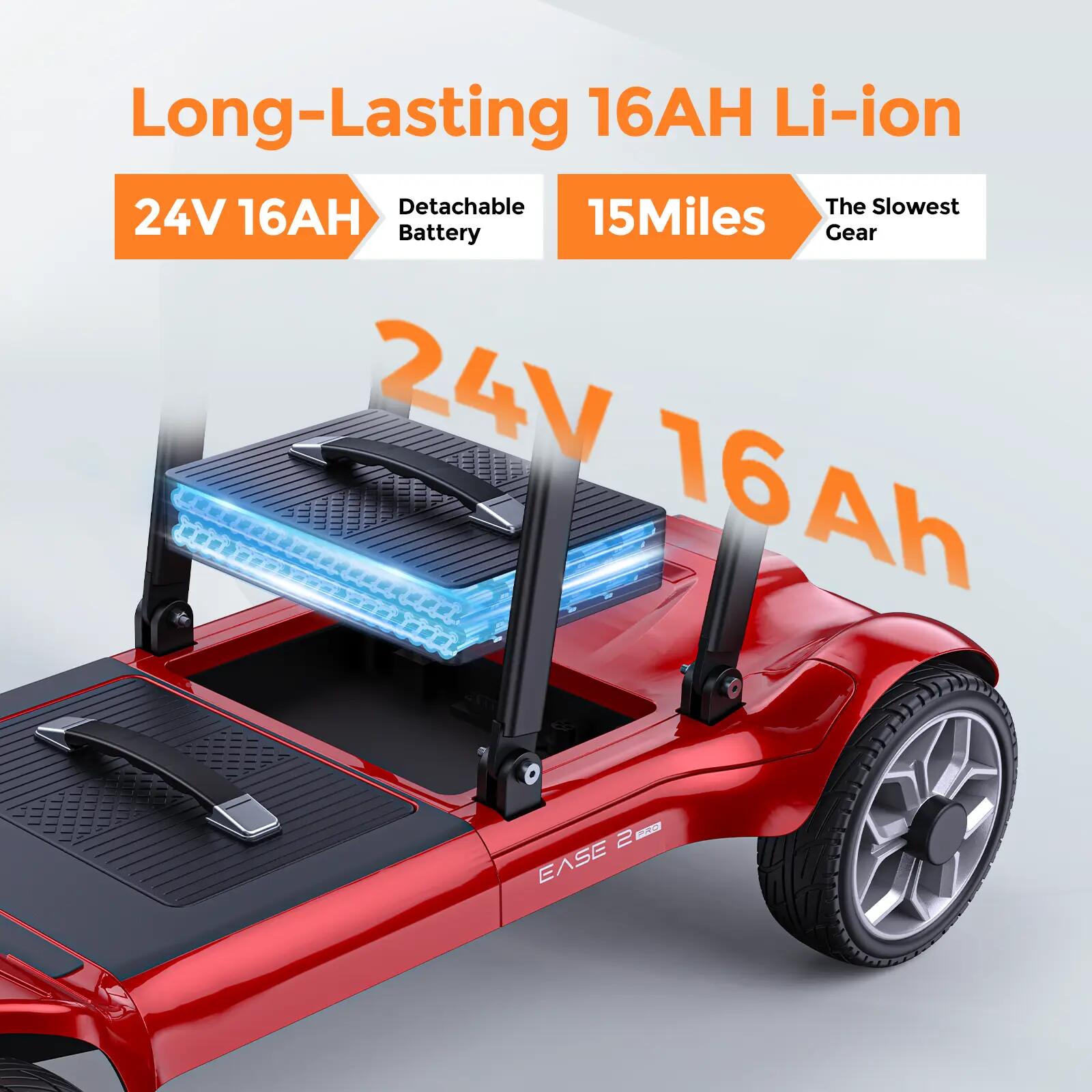 ENGWE Electric Scooter, con baterías de iones de litio extraíbles de 240 Wh*2. 5/9