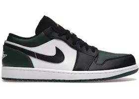 Chaussures - basket - jordan 1 low - basses lacets - vert/noir 2/4