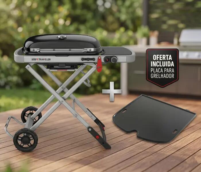 WEBER Traveler Gas Grill 2/3