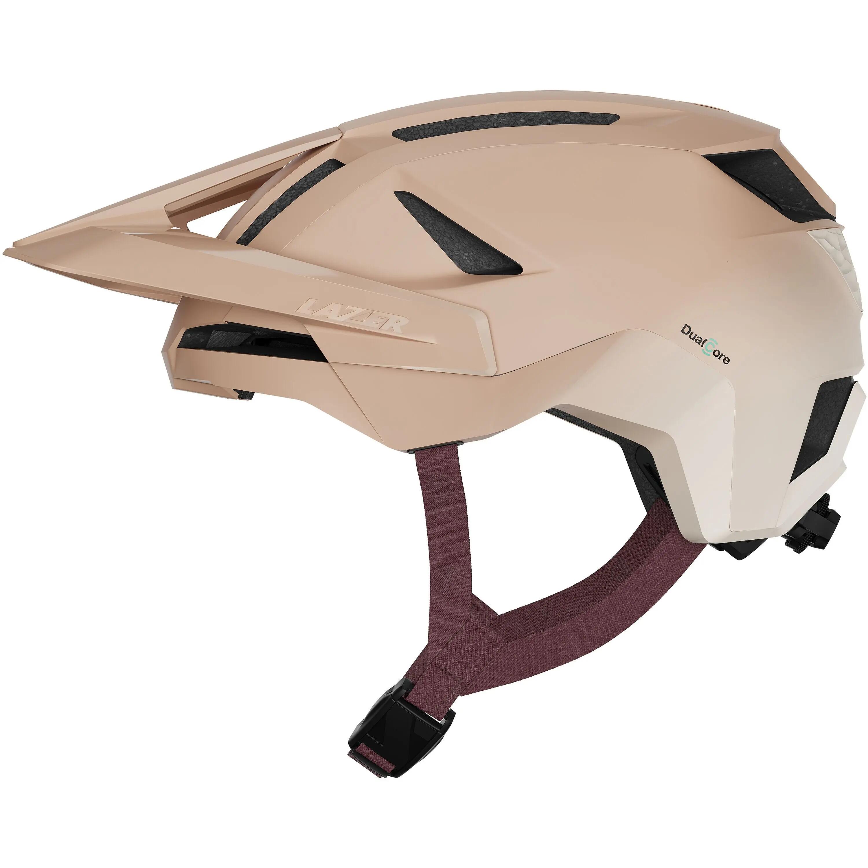 Lazer Impala KinetiCore Bike Helmet Matt Coral Peach Large 4/5