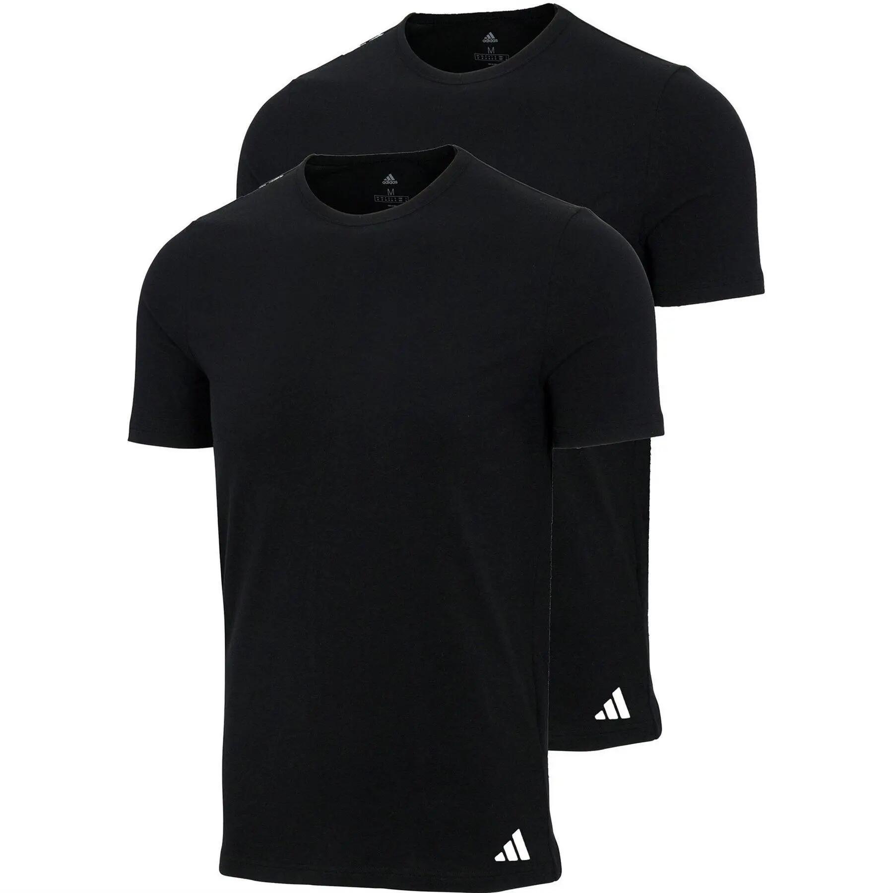 Adidas Mens Crew Neck Regular T-Shirt (Pack of 2)