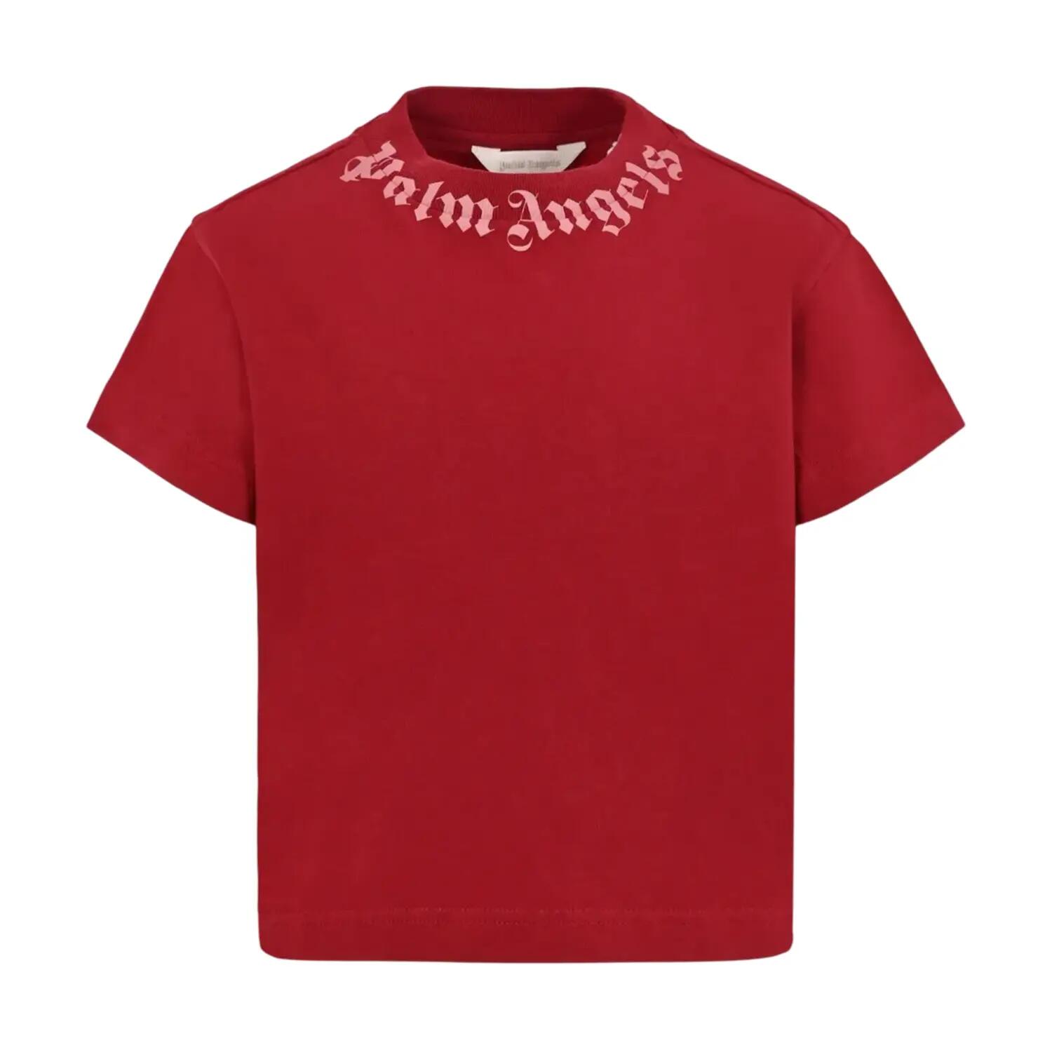 Palm Angels Childrens/Kids Gothic Logo T-Shirt