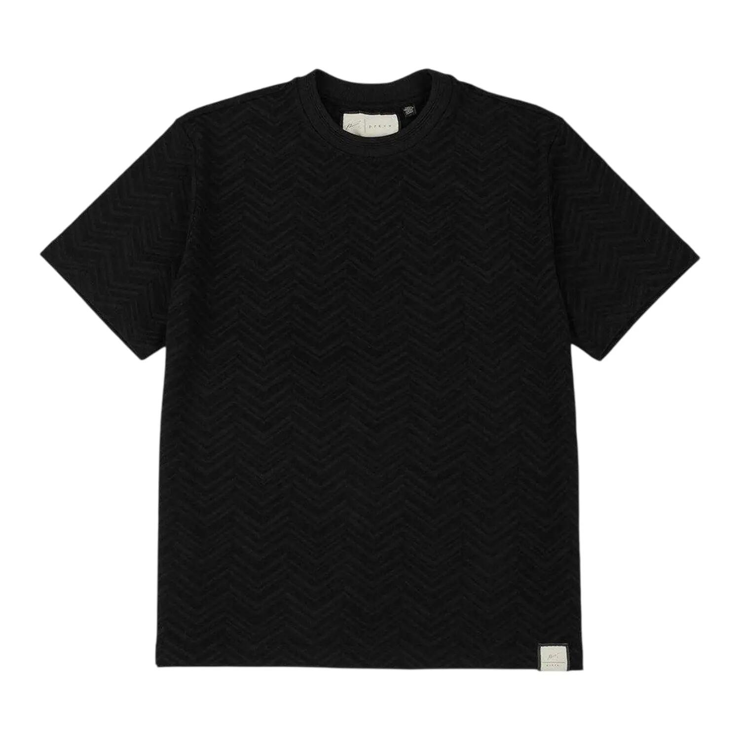 Prevu Mens Abrey Herringbone Short-Sleeved T-Shirt