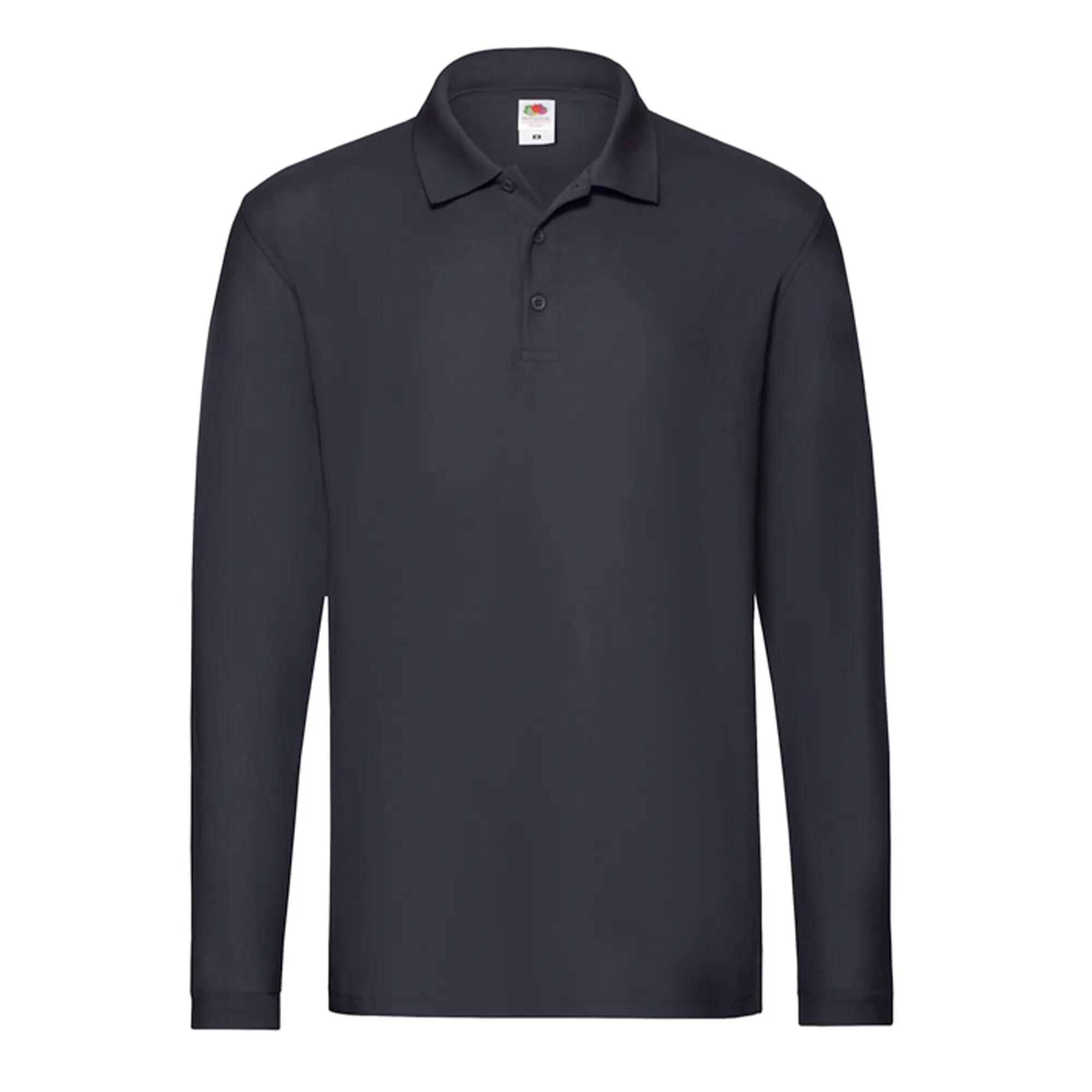 Fruit of the Loom Mens Premium Long-Sleeved Polo Shirt