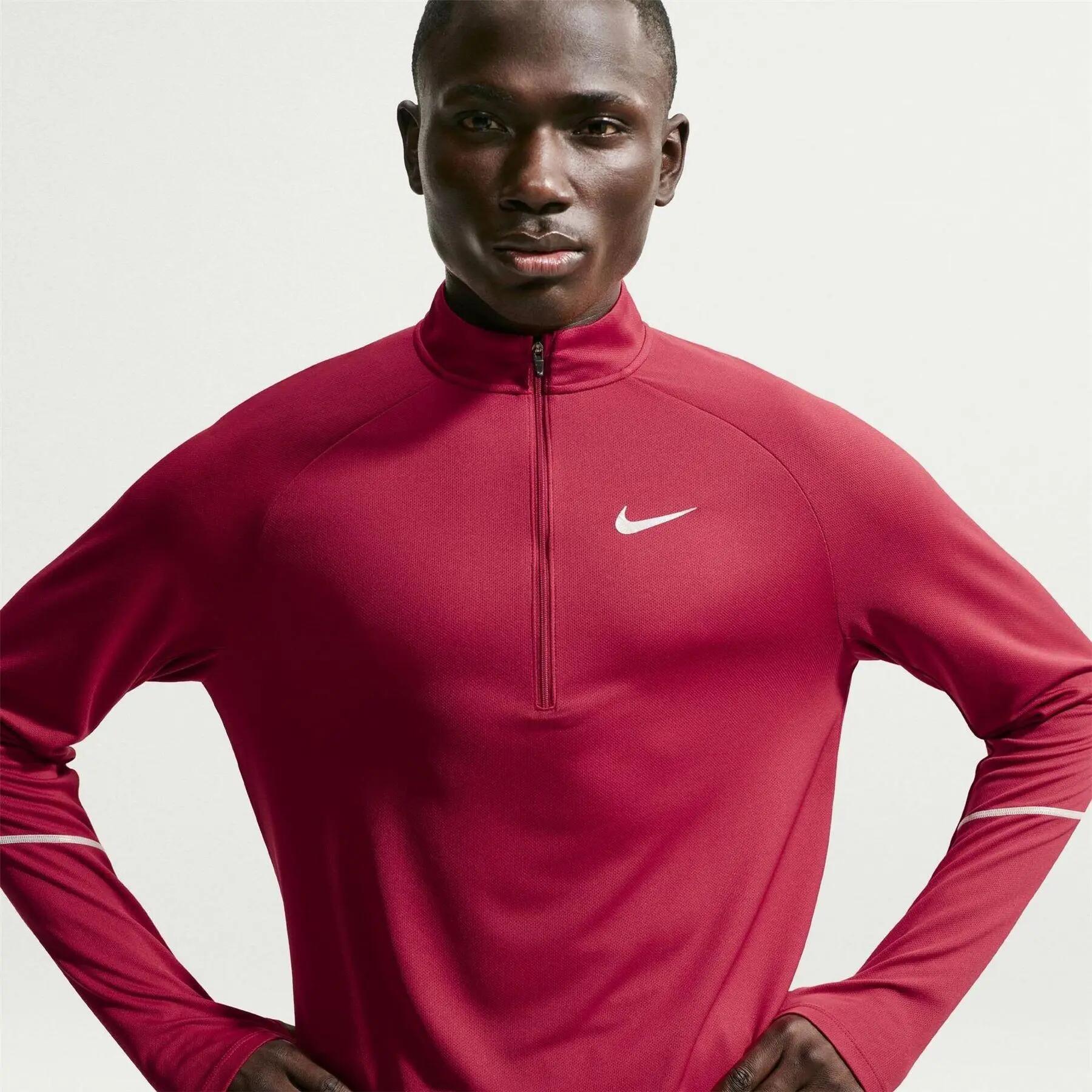Nike Mens Miler Dri-FIT Quarter Zip Running Top