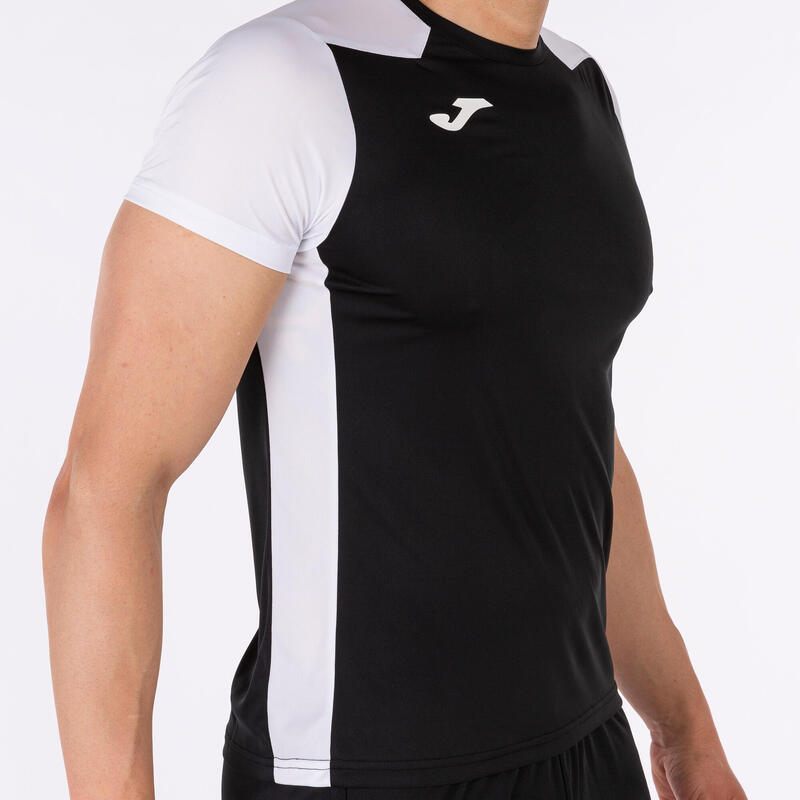 Maillot manches courtes Homme Joma Record ii noir blanc